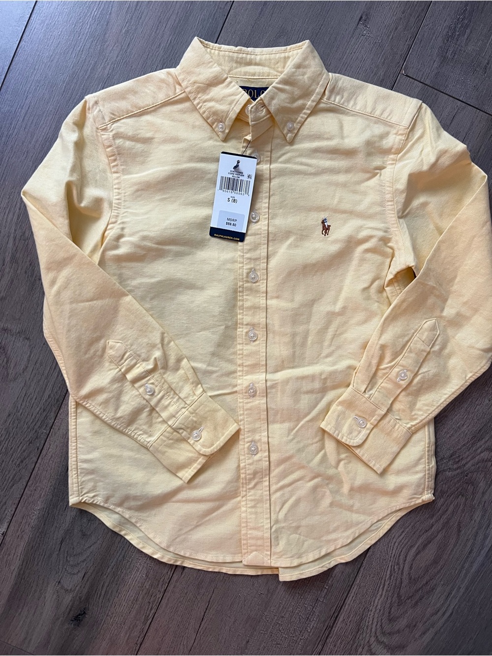 Polo by Ralph Lauren kids Yellow Button-Down Oxford Shirt